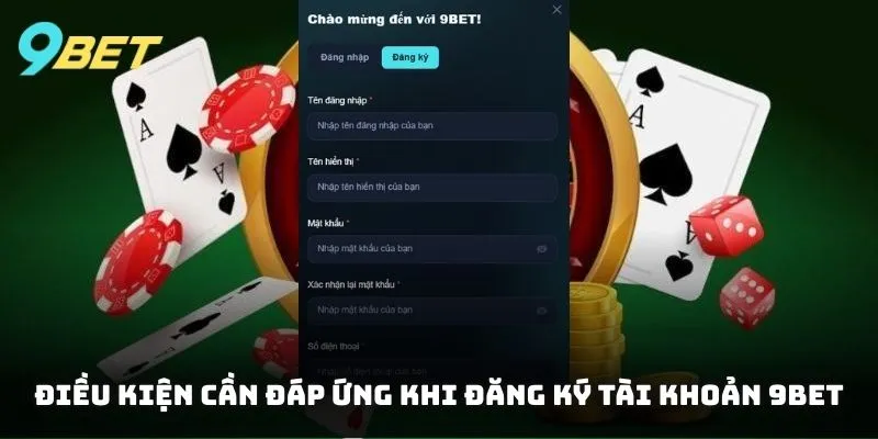 Cần đáp ứng điều kiện để đảm bảo quá trình đăng ký được hợp lệ